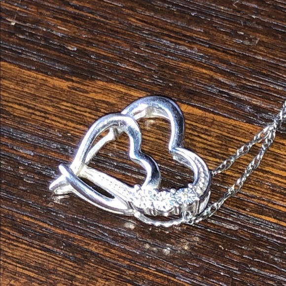 Kay Jewelers Diamond Accent Double Heart Necklace - Picture 10 of 11